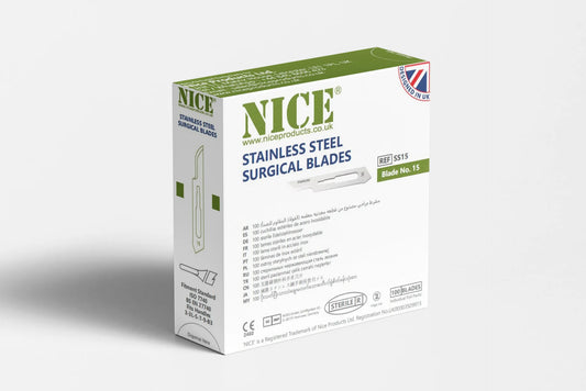 No.15 Sterile Stainless Steel Surgical Blades SS15 (Box of 100)